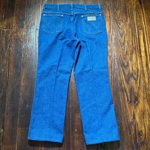 Wrangler Jeans Mens 36x29 Blue Cowboy 936PWD Western Rodeo Denim